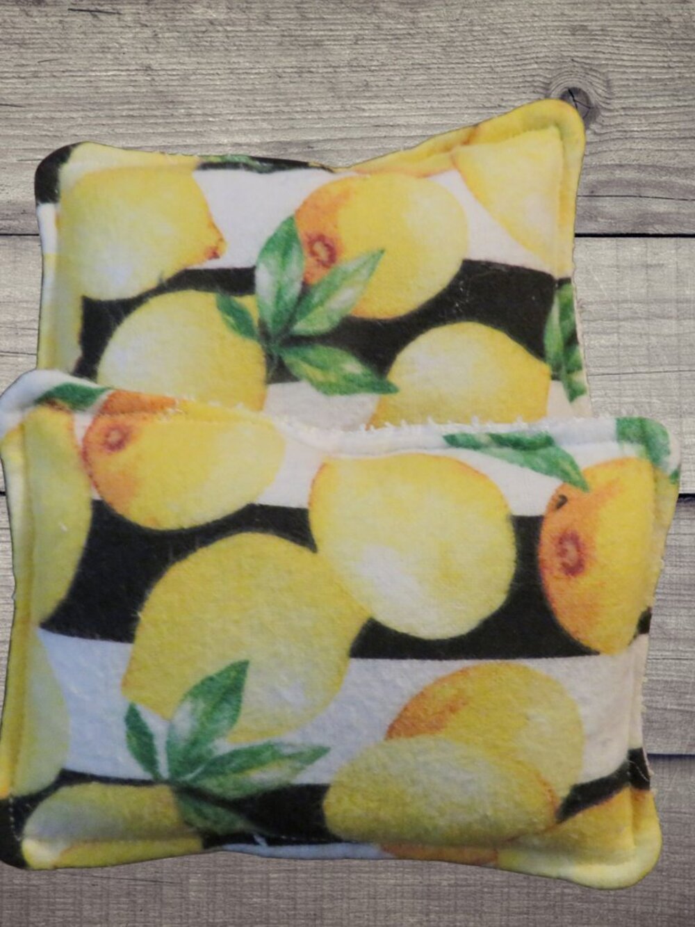Reusable Sponge Lemon Dish Scrubby Set of 2